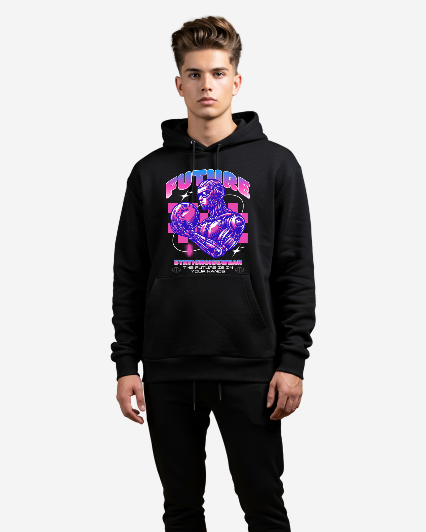 The Future Is in Your Hands Men's Oversized Hoodie