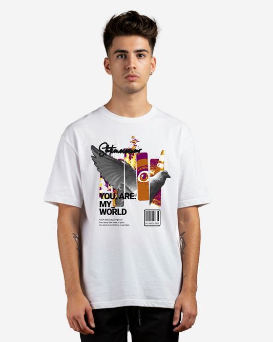 You are my world Men's Oversized T-Shirt