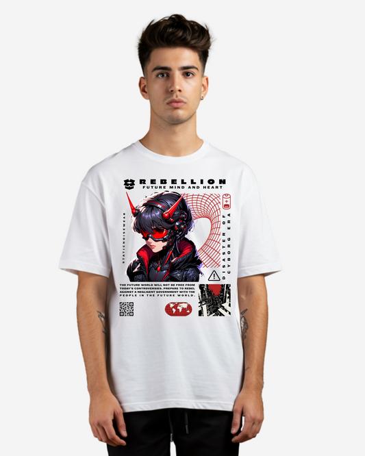 Rebellion: Future Mind and Heart Men's Oversized T-Shirt