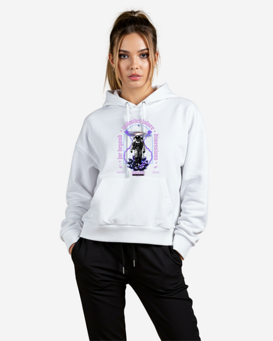 Astronaut Graphic Women's Oversized Hoodie