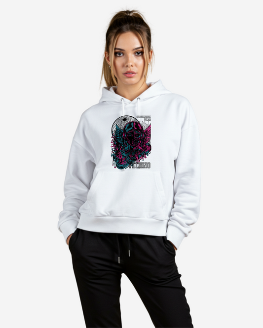 Techno Women's Oversized Hoodie