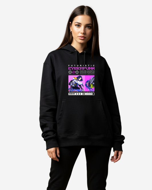 Futuristic Cyberpunk Women's Oversized Hoodie