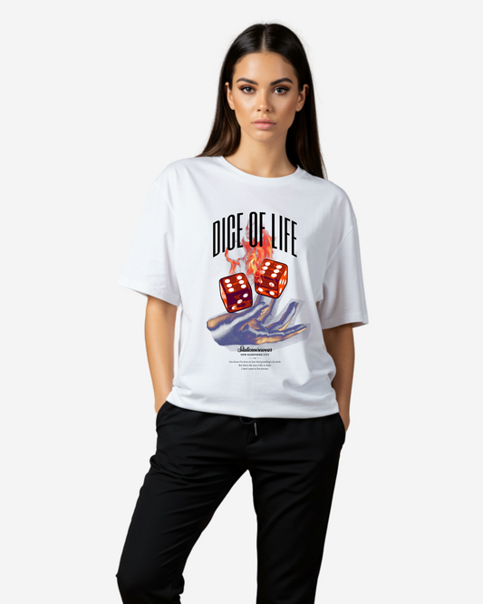 Dice of life Women's Oversized T-Shirt