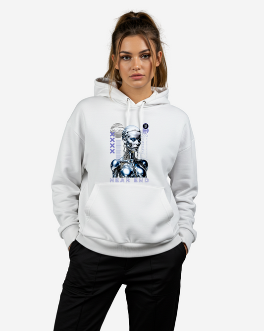 Abstract futuristic Graphic Women's Oversized Hoodie
