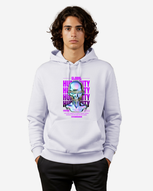 Global Humanity Chrome Men's Oversized Hoodie