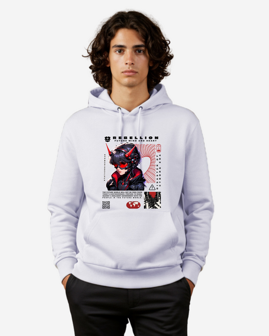 Rebellion Future Mind and Heart Men's Oversized Hoodie