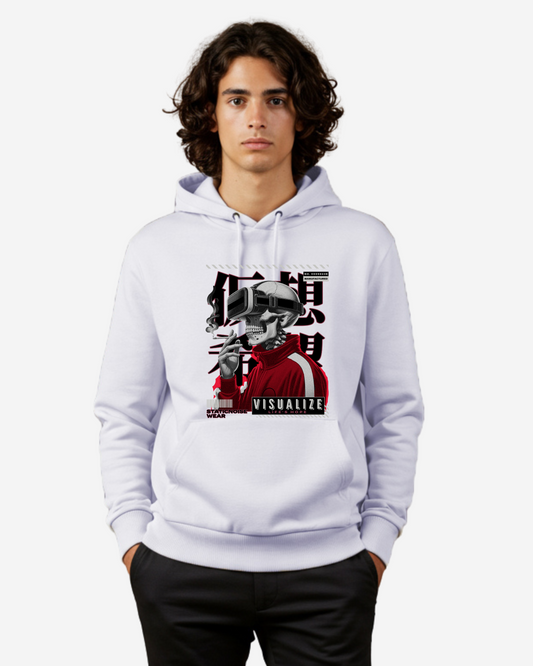 Futuristic Graphic 2 Men's Oversized Hoodie